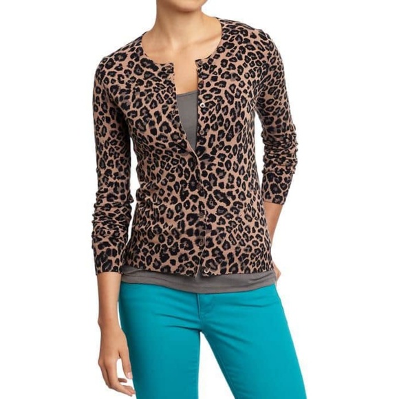 Old Navy Sweaters - 🐆 ON Leopard Cardigan 🐆